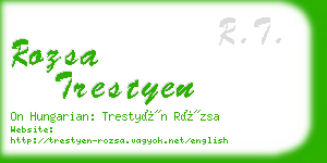 rozsa trestyen business card